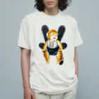 ぷらねっとガミュラのおねんねワータイガーベビー(フルカラー) オーガニックコットンTシャツ