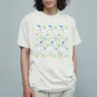 まめるりはことりのたくさんセキセイインコちゃん【まめるりはことり】 Organic Cotton T-Shirt