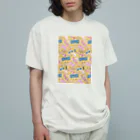 mymyのステッカー オーガニックコットンTシャツ