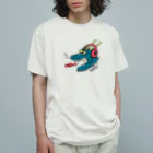 SANNO CREATIONSのヘッドホン・ドラゴン Organic Cotton T-Shirt