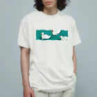 HOHOEMI🍋のゆらゆらアヒル池 オーガニックコットンTシャツ