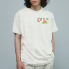 Tender time for OsyatoのStained glass flowers　～side～ Organic Cotton T-Shirt