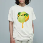 カワウソとフルーツの【forseasons】メロン Organic Cotton T-Shirt