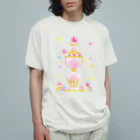 プリズモリイの箱の魔法少女の不思議な香水瓶と魔法玉石 ピンク Organic Cotton T-Shirt