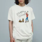 HIGEQLOの薪を割る Organic Cotton T-Shirt