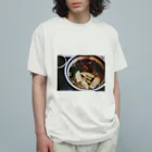 ＦＩＳＨＣＡＫＥの蕎麦 T オーガニックコットンTシャツ