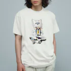 LsDF   -Lifestyle Design Factory-のチャリティー【ねこをかぶる·深くかぶる】 Organic Cotton T-Shirt