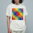 綺麗何学模様の虹×虹 Organic Cotton T-Shirt