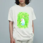 Lily bird（リリーバード）の豆苗まみれのセキセイちゃん オーガニックコットンTシャツ