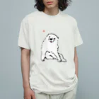 ふくふく商店の長沢芦雪「あの犬」芦雪の落款入り オーガニックコットンTシャツ