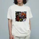 兎派の踊る細胞(punk) オーガニックコットンTシャツ