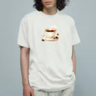 志瓜のSUZURIのカフェの珈琲 Organic Cotton T-Shirt