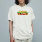 🐸かえるさんと仲間たち🐸のめでたいかえるさん オーガニックコットンTシャツ