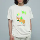 梅月のコーギーが好き(フォーン) オーガニックコットンTシャツ