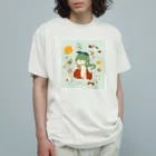 pop-popのPOP girl 『like』 Organic Cotton T-Shirt