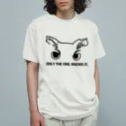 SONOTANOMONOのONLY THE OWL オーガニックコットンTシャツ