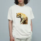 柴犬しばわんこhana873の微妙な表情のもふもふ柴犬しばいぬ オーガニックコットンTシャツ