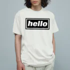 DRIPPEDのhello-ハロー- BOXロゴ オーガニックコットンTシャツ