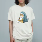 mofusandのサメにゃん オーガニックコットンTシャツ