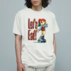 nidan-illustrationの“let's eat!!" Organic Cotton T-Shirt