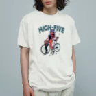 nidan-illustrationの"HIGH FIVE" Organic Cotton T-Shirt