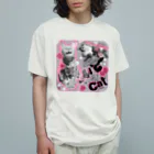 みあまゆあのいちごさん家の猫I♡cat Organic Cotton T-Shirt