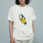 ゆるあにまるのサメフライ オーガニックコットンTシャツ