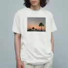 nature lover shop のLA palms オーガニックコットンTシャツ