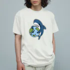 サメ わりとおもいの地球にやさしいサメ オーガニックコットンTシャツ