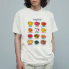 みなとまち層のもちもちカエルアンコウ’s オーガニックコットンTシャツ