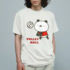 ユウィズのバレーボールパンダ Organic Cotton T-Shirt