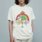 prunelleのメリーゴーラウンド オーガニックコットンTシャツ