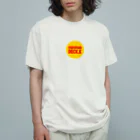 mimitabDECK.Kの耳たぶでっけー（黄丸ロゴ） オーガニックコットンTシャツ