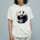 gackeyのもしもし PANDA Organic Cotton T-Shirt