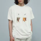 L_arctoaのカマキリの雌雄（背景透過ver） Organic Cotton T-Shirt