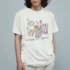 pipippuのてるてる坊主猫ロゴ Organic Cotton T-Shirt