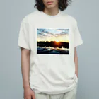 四月馬鹿同盟の「地獄の上も下も春」celar ver. オーガニックコットンTシャツ