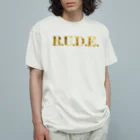 あにまるカフェR.U.D.E.のロゴ⑤ オーガニックコットンTシャツ