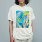 𝙈𝙊𝙈𝙊'𝙨 𝙎𝙝𝙤𝙥のマーブル-04 オーガニックコットンTシャツ