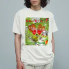 にんにく小豆製作場  のとりさんの神だのみ（tori-2) Organic Cotton T-Shirt