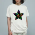 LalaHangeulのカラフルなハングルの宇宙 Organic Cotton T-Shirt