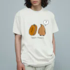 ゆずぽんずのタワシとペンギン Organic Cotton T-Shirt
