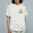 *KAKAPO*の*KAKAPO*のふんわりオカメインコちゃん(のまる) オーガニックコットンTシャツ