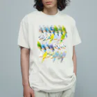 piyopiyobrandのセキセイインコいろいろ オーガニックコットンTシャツ