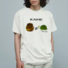 Draw freelyのKAME オーガニックコットンTシャツ