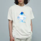 isshiki mayumiのかき氷登山Tシャツ 유기농 코튼 티셔츠