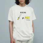 Draw freelyのKEN オーガニックコットンTシャツ