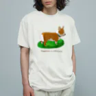 梅月の幸せコギ オーガニックコットンTシャツ