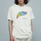 sirayuki の虹色のつばさ オーガニックコットンTシャツ