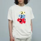 hiromashiiiの赤ベコ×3 オーガニックコットンTシャツ